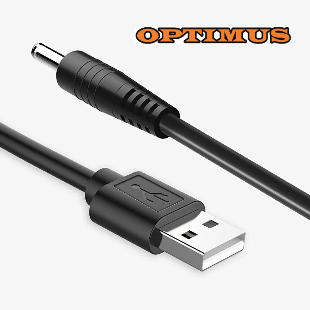 Optimus USB kabel za napajanje (1m, USB-A na 3.5x1.35mm DC, crni) - Zagreb