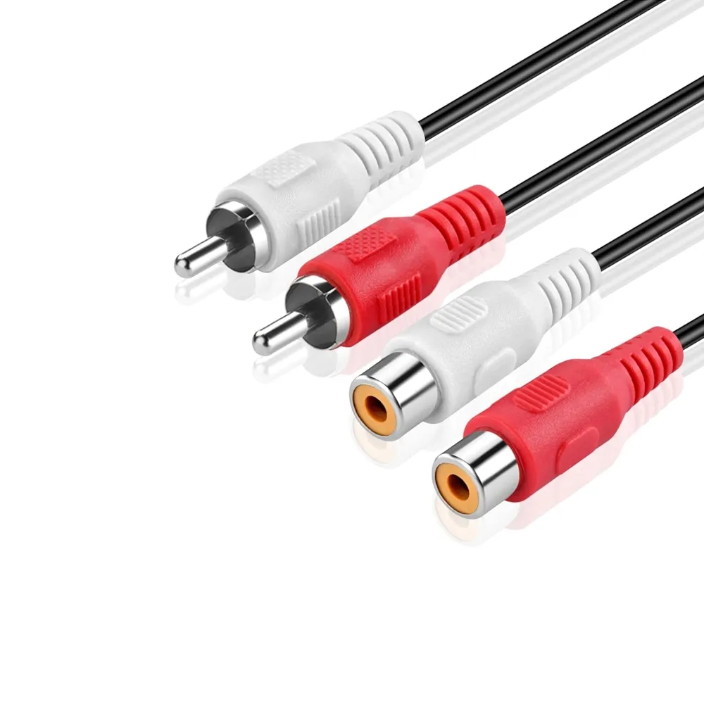 G&BL Audio ekstenzioni kabel (3m, 2x RCA Muški na Ženski, crni) - Zagreb