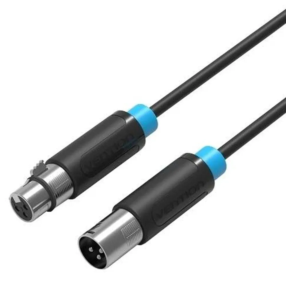Optimus Mikrofonski kabel (5m, XLR Muški na XLR Ženski, crni) - Zagreb