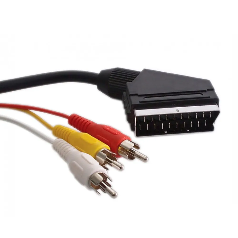 G&BL Audio i Video kabel (2m, SCART na 3x RCA (činč), crni) - Zagreb