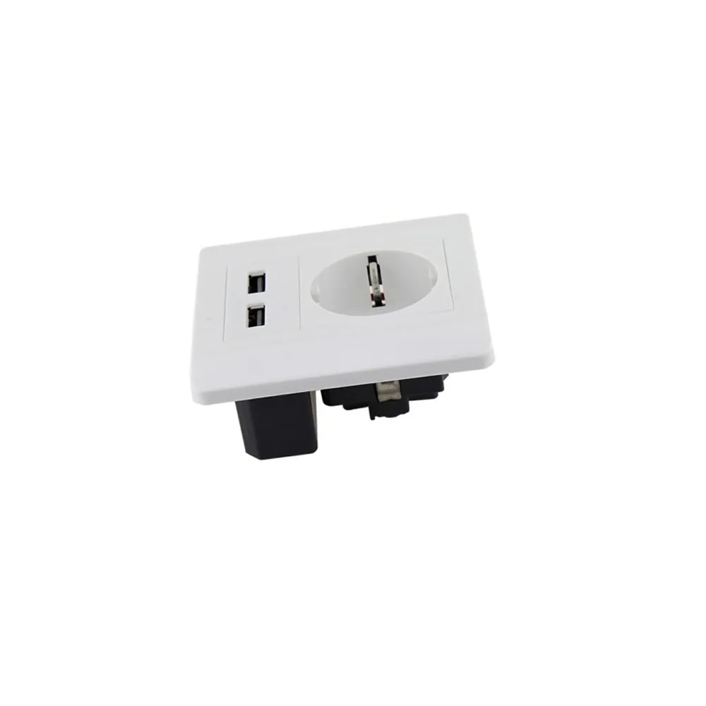 USB strujna zidna utičnica s C13 Šuko priključkom (2× USB, 10W, 5V/2.1A) - Zagreb