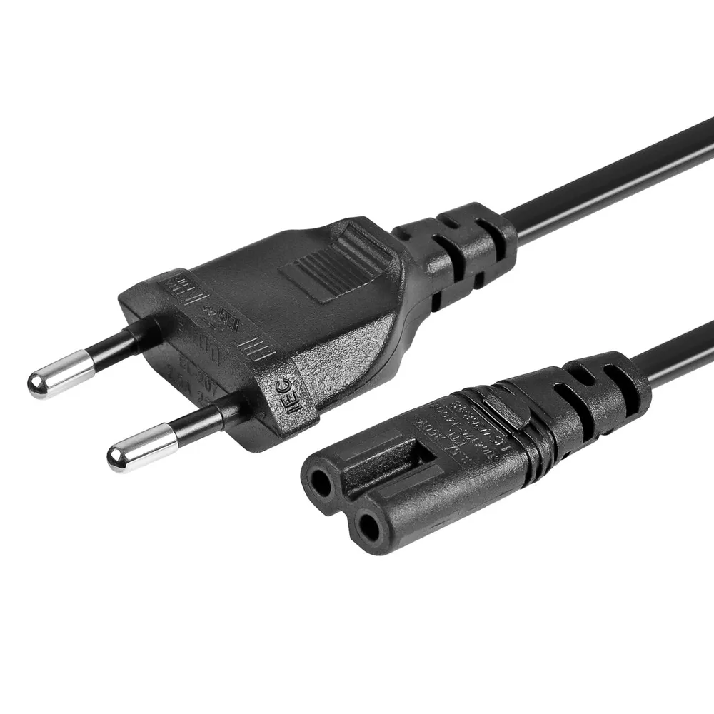 AC Strujni Kabel (3m, EU (Šuko) na 2-polni C7, crni) - Zagreb