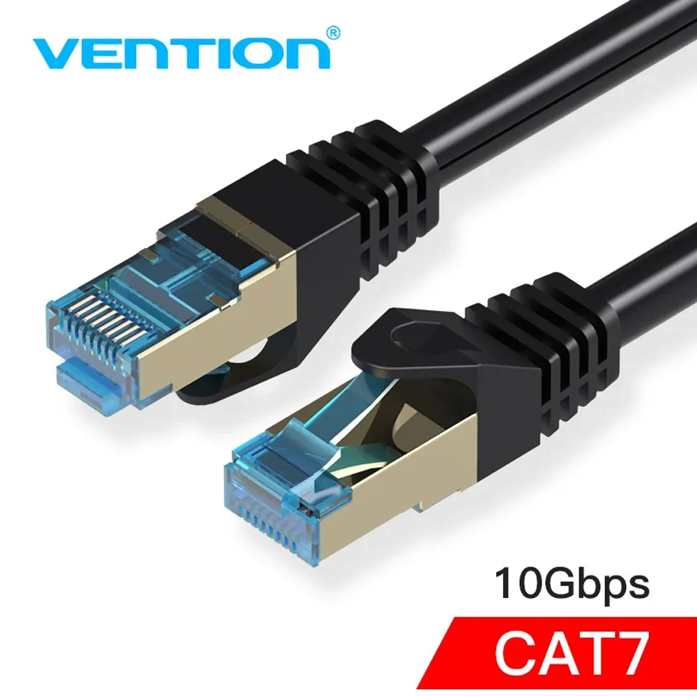Vention Mrežni kabel (1.5m, Cat7 SSTP RJ45, crni) - Zagreb