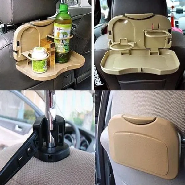 multi-funkcionalni auto stolić za laptop, hranu, piće - slika 2