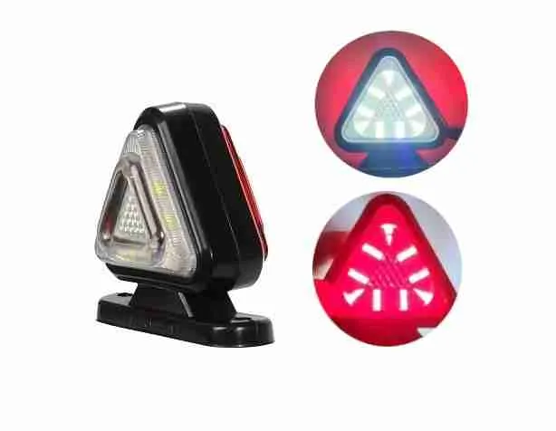 18LED LED mini tip lampe 12 – 24V bijelo –crveno s trokutastim oblikom - Vrbovec