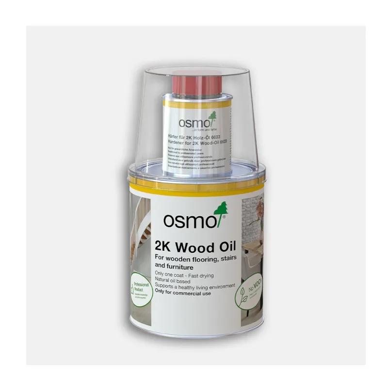 OSMO 6100 2K Wood Oil - Bezbojni mat 0,375 L - Osijek