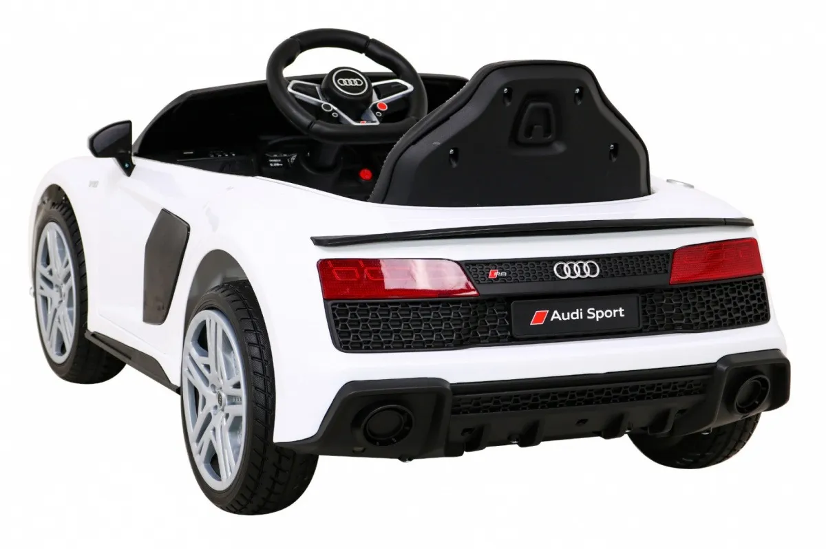 licencirani auto na akumulator audi r8 lift - bijeli - slika 3