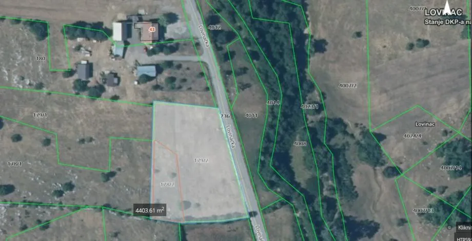 građevinsko zemljište, lovinac, 4460 m2, moguća kupnja manjih parcela - slika 16
