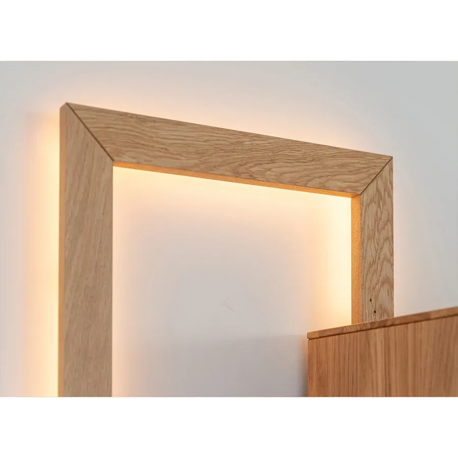 vitrina collodi 73x195cm, materijal: masivno drvo hrast - slika 9