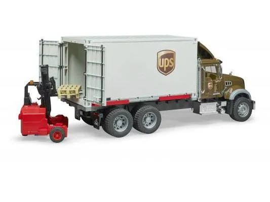 bruder mack ups logistički kamion sa viličarom - slika 4