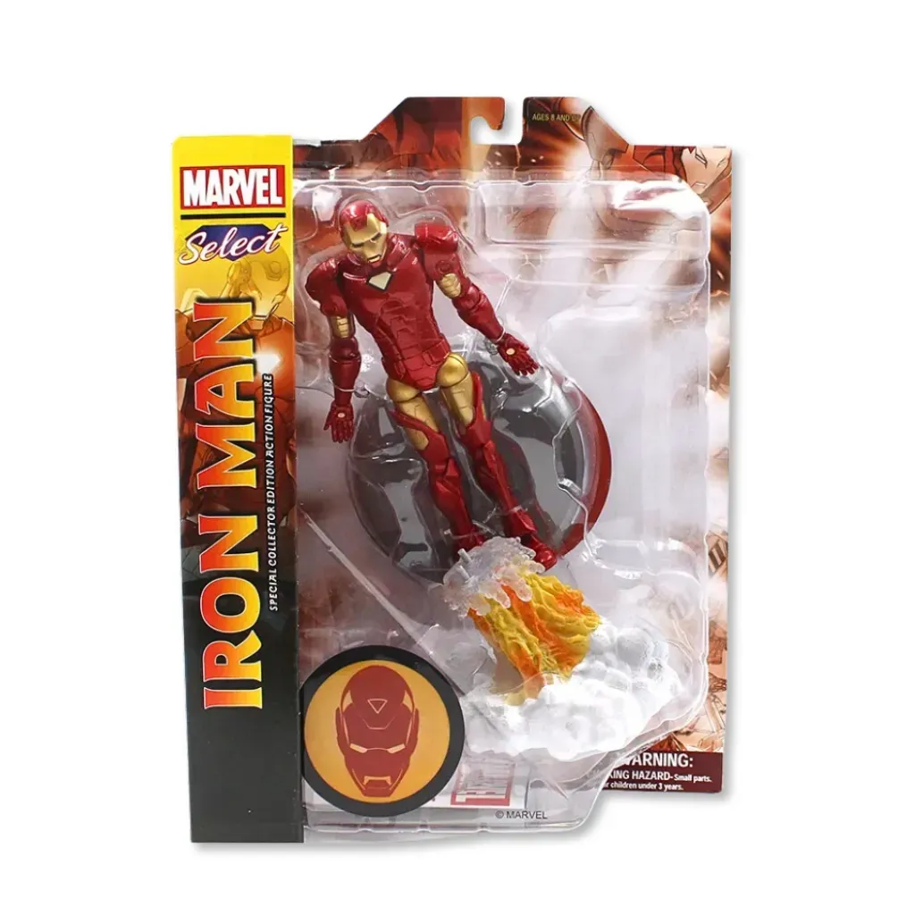 marvel select: iron man figura, 18cm - slika 2