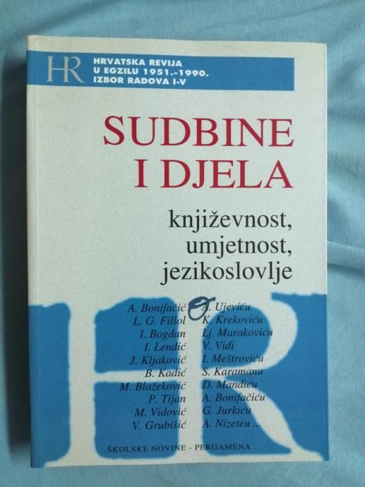 Sudbine i djela : književnost, umjetnost, jezikoslovlje [B88] - Zagreb