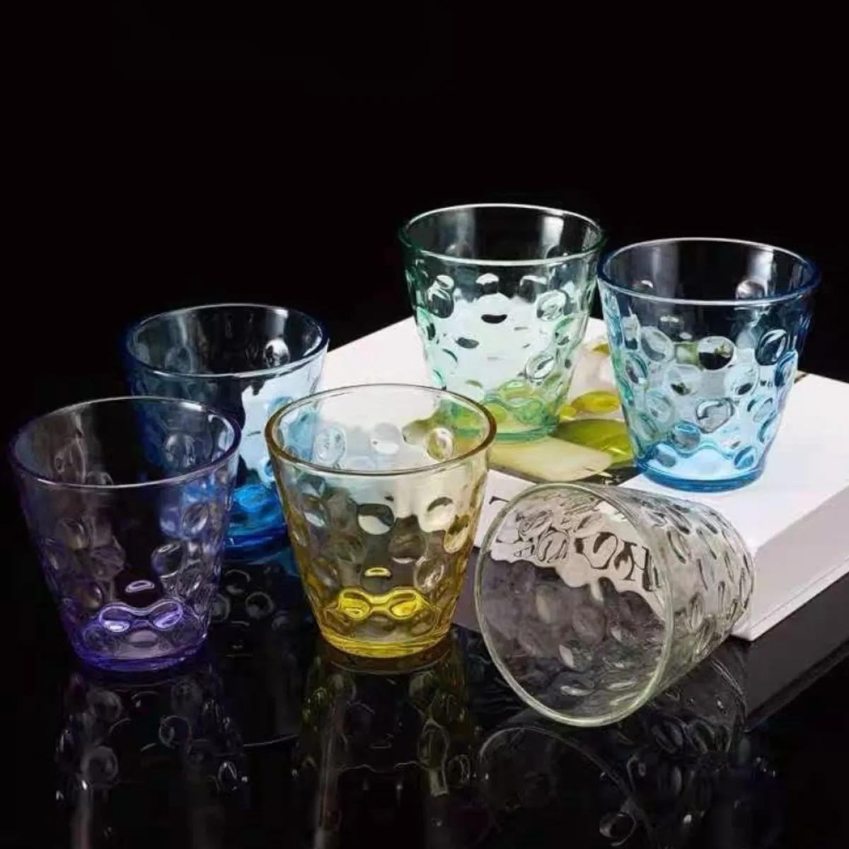 set od 2 staklene čaše „raindrop“ – elegantne kristalne čaše za piće - slika 6