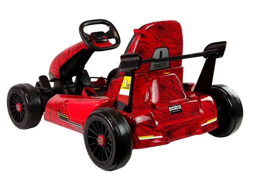 go-kart na akumulator xmx619 spyder - crveni/lakirani - slika 5