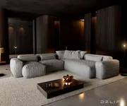 modularna garnitura freestyle 360x290cm, strukturirana tkanina - slika 2