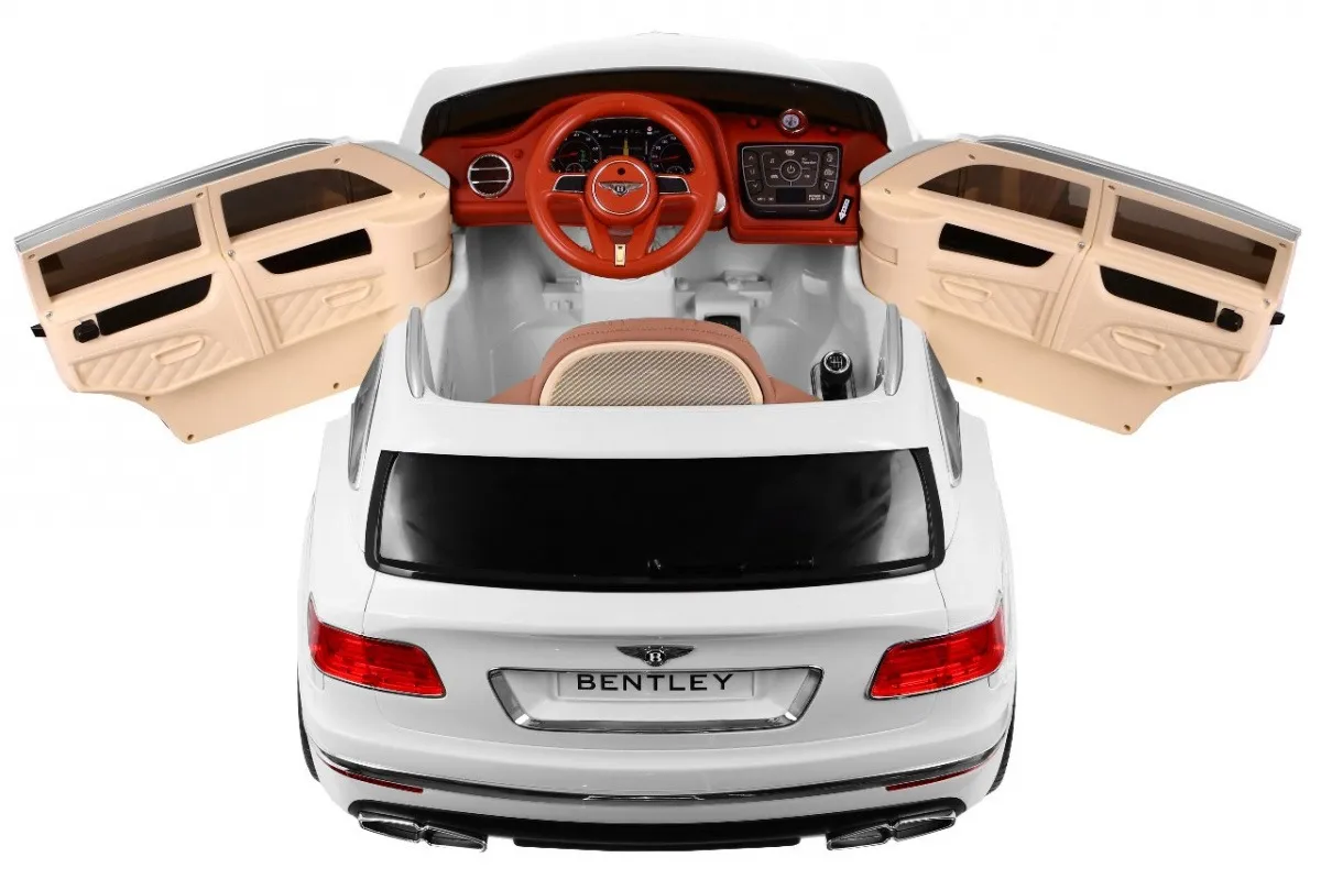 licencirani auto na akumulator bentley bentayga - bijeli - slika 6