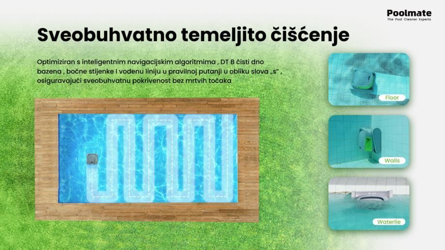 robotski čistač bazena dt b - slika 4