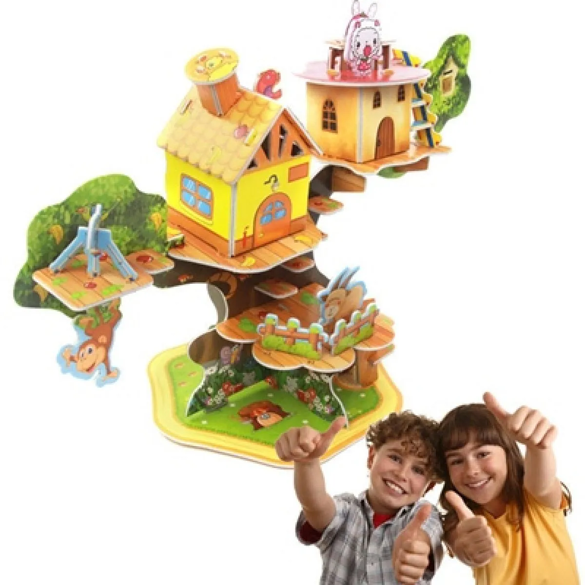 3D dječje puzzle - Yellow tree house - Zagreb