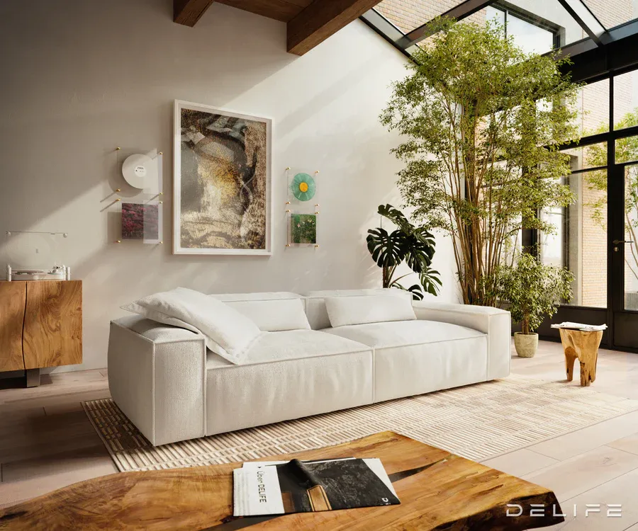 modularna sofa freestyle 280x110cm, materijal: boucle - slika 2