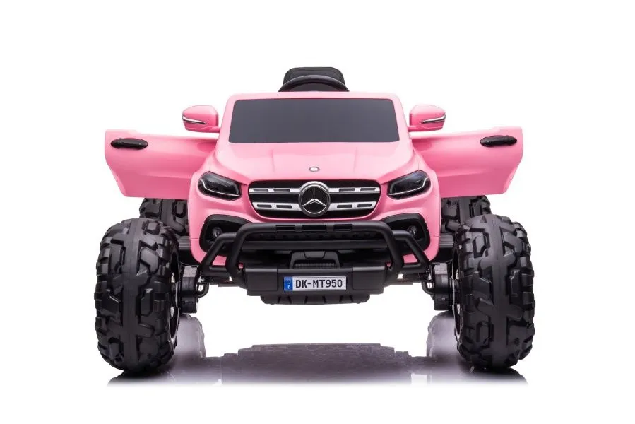 licencirani auto na akumulator mercedes dk-mt950 4x4 - svijetlo rozi - slika 4