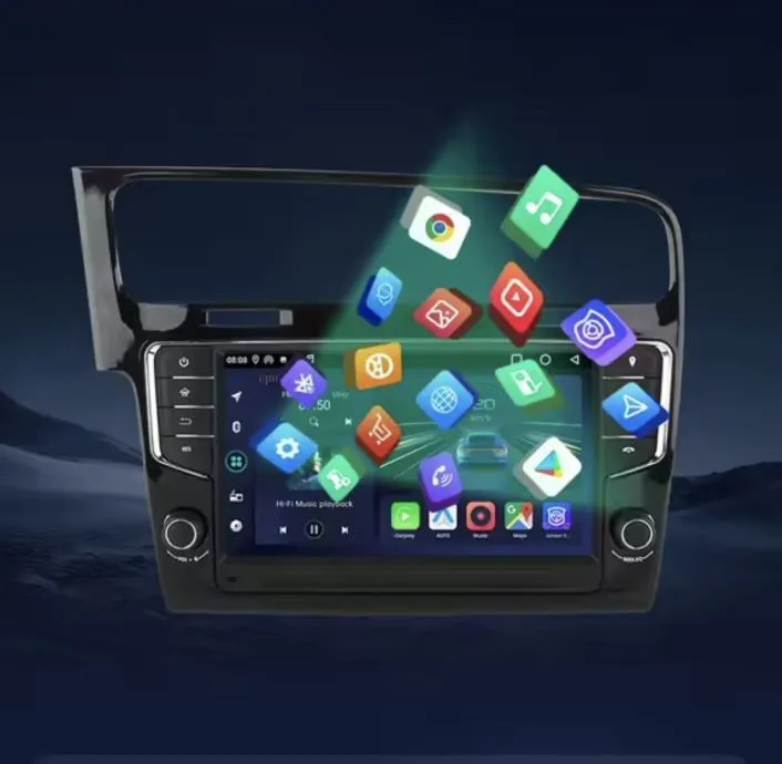 vw golf mk 7 original radio ekran 2din multimedija carplay kamera wifi - slika 16