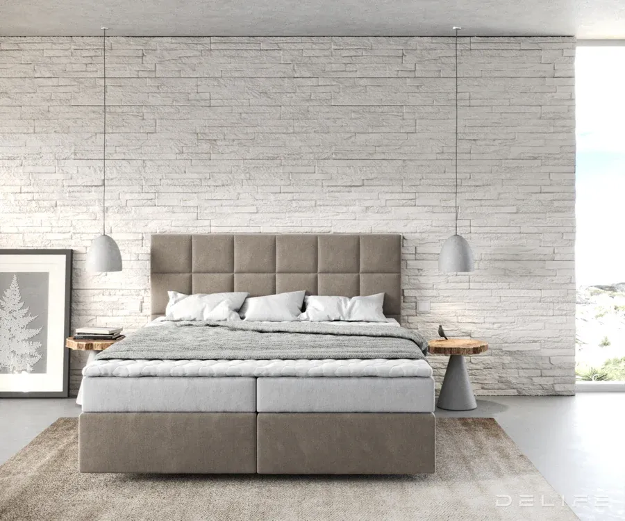 box spring krevet dream-fine s madracem i nadmadracem - slika 3