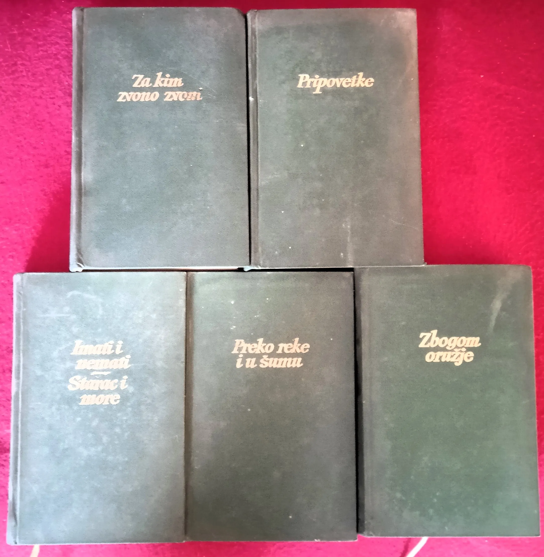 ODABRANA DJELA 1-5 ERNEST HEMINGVEJ Matica srpska 1985 E. Hemingway - Sisak