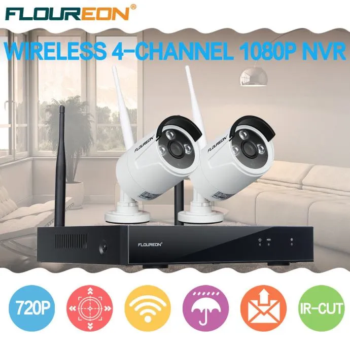 2 wifi vanjske hd kamere snimač video nadzor komplet - slika 3