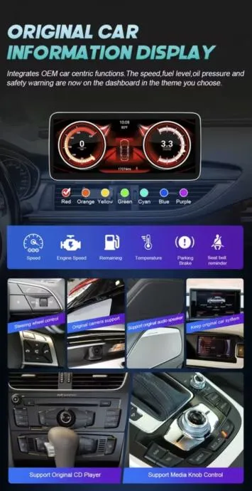 audi a3 2013-2020 original navigacija multimedija android carplay 2din - slika 9