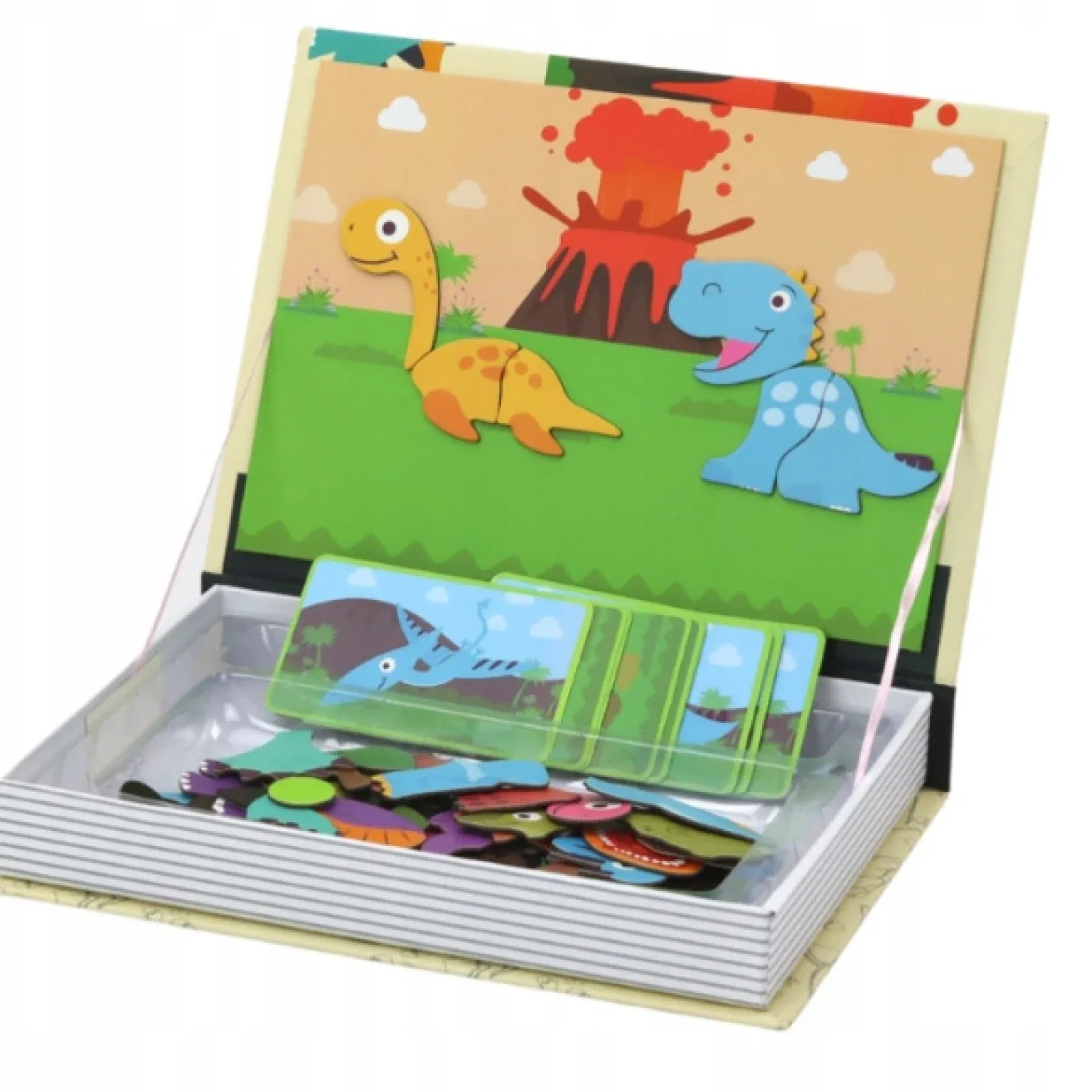 montessori magnetna slagalica – knjiga s dinosaurima - slika 5