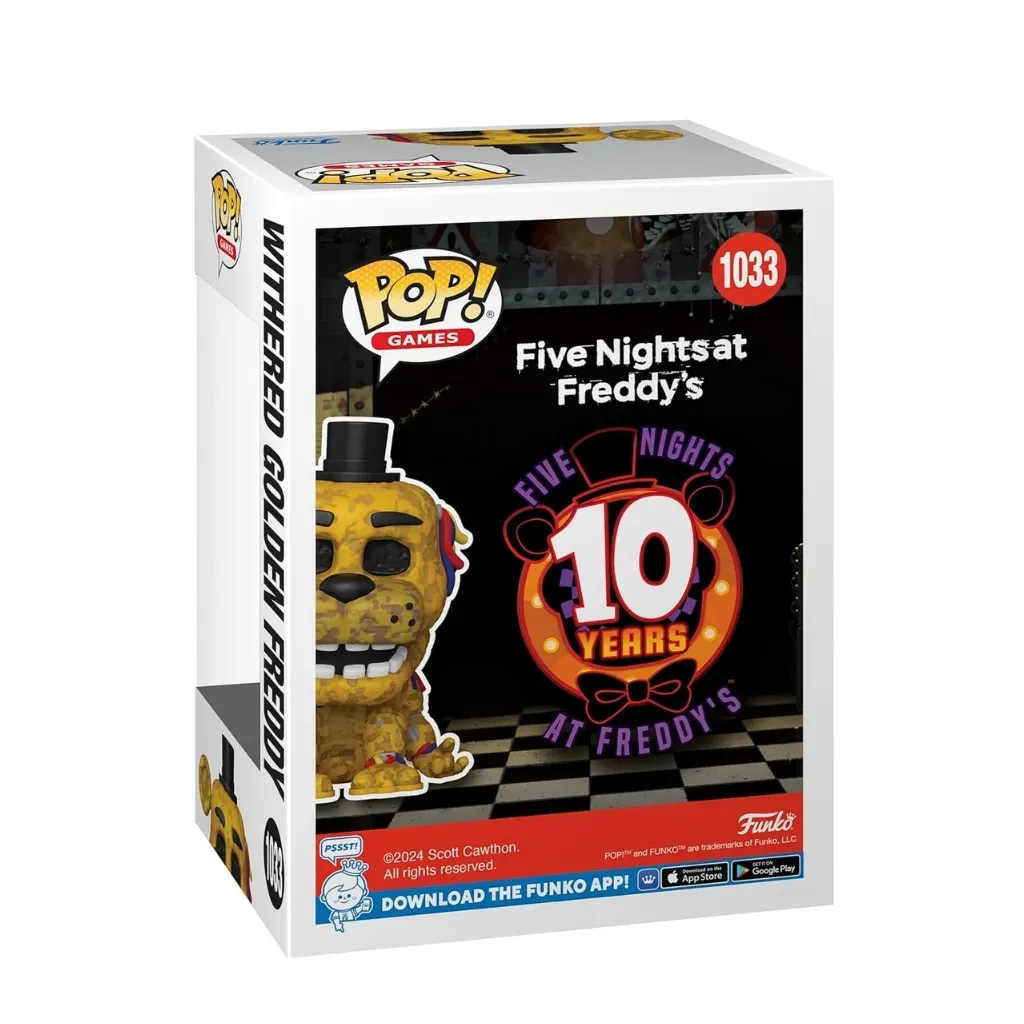 funko pop! games five nights at freddy’s – withered golden freddy 1033 - slika 2