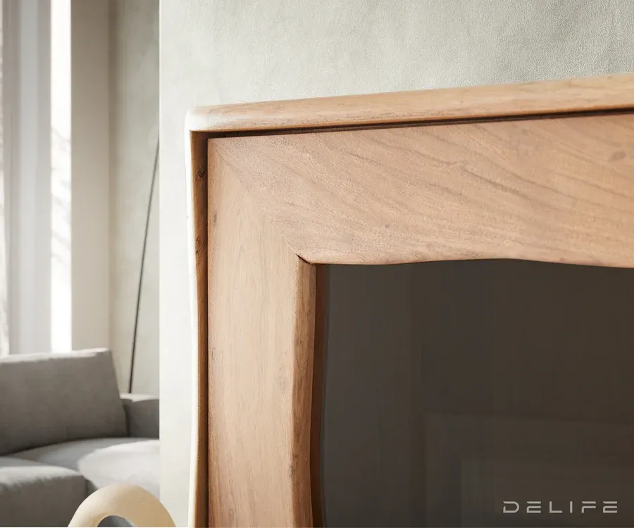 vitrina live-edge 120x190cm, materijal: bagrem - slika 8