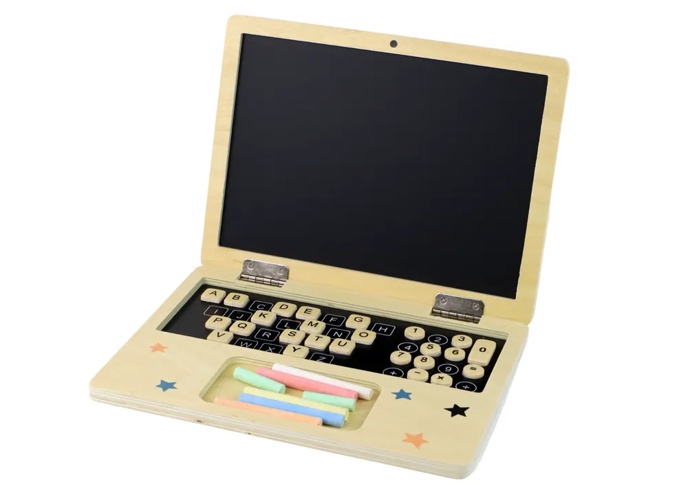Drveni laptop s brojevima i kredom - Mursko Središće