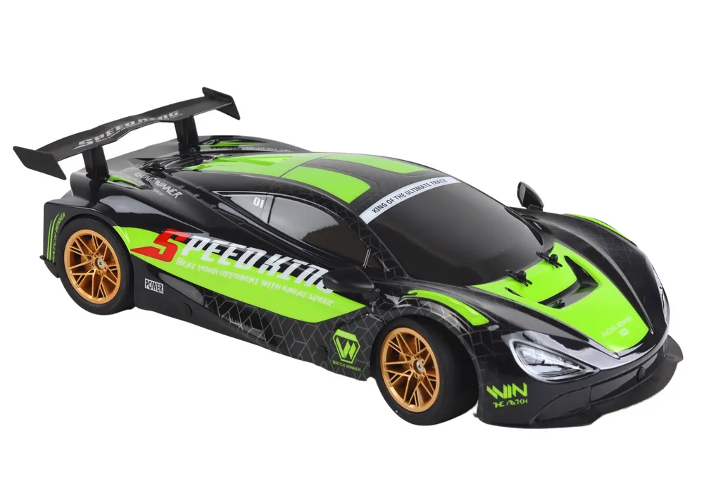 auto na daljinsko upravljanje sports car 1:10 - zeleni - slika 4