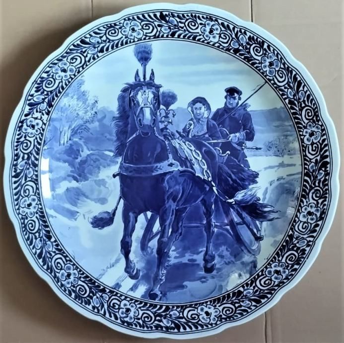 vintage zidni tanjur Delfts Royal Sphinx Maastricht * - Zagreb