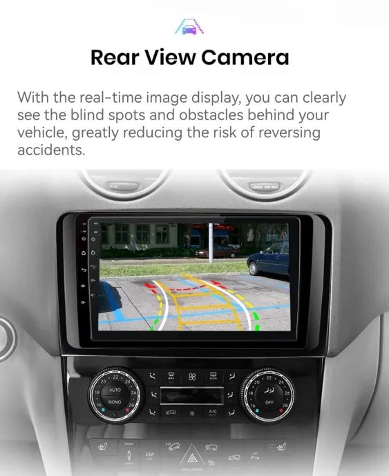 mercedes ml w164 gl x164 original android multimedija parking kamera - slika 5