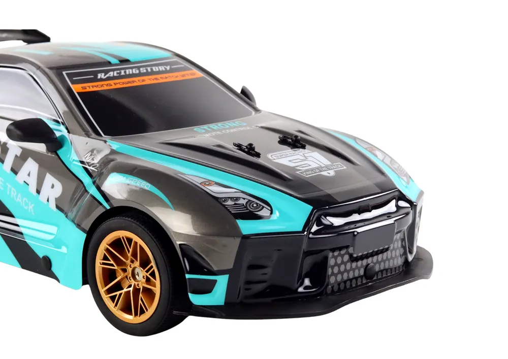Large Remote Controlled Sports Car 1:10 Turquoise and Black - Mursko Središće