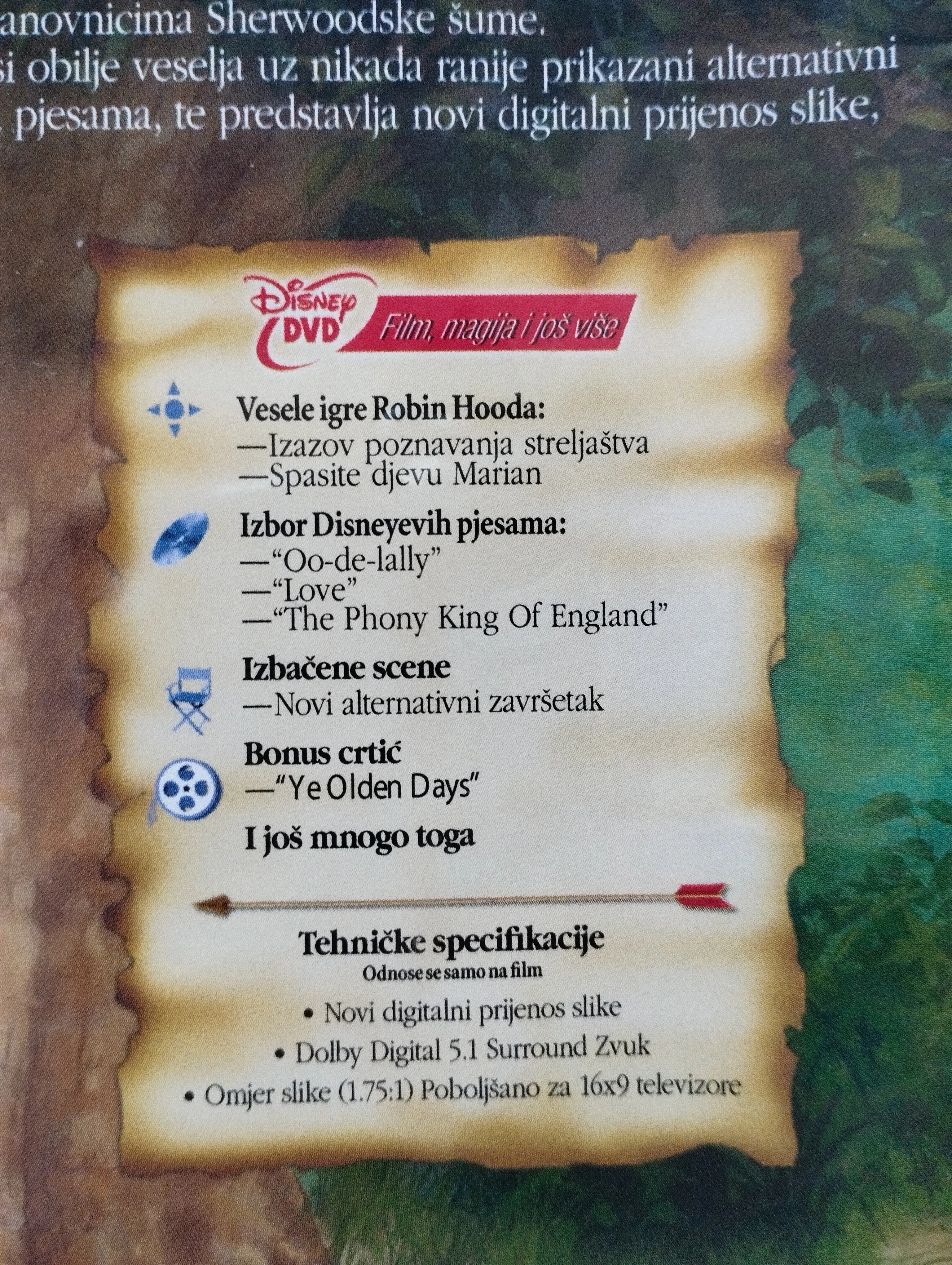disney - robin hood dvd - slika 2