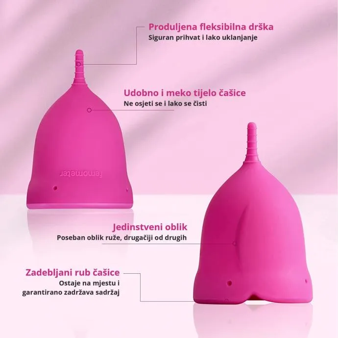 menstrualne čašice, femometer rose - slika 3