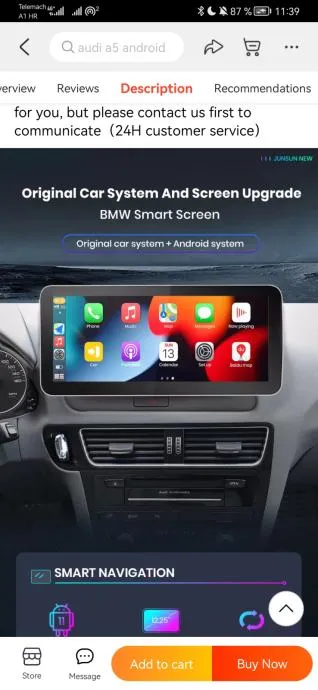 audi q5 2009-2017 original multimedija navigacija gps parking kamera - slika 5