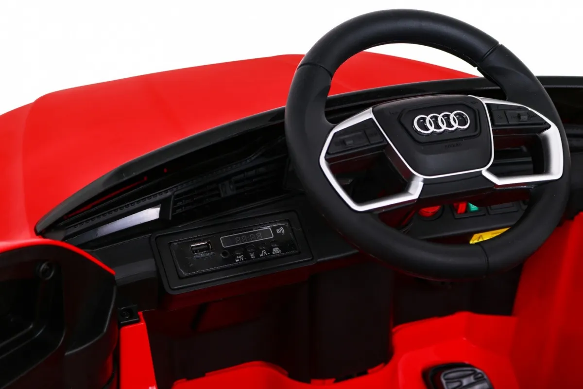 licencirani auto na akumulator audi e-tron sportback - crveni - slika 3