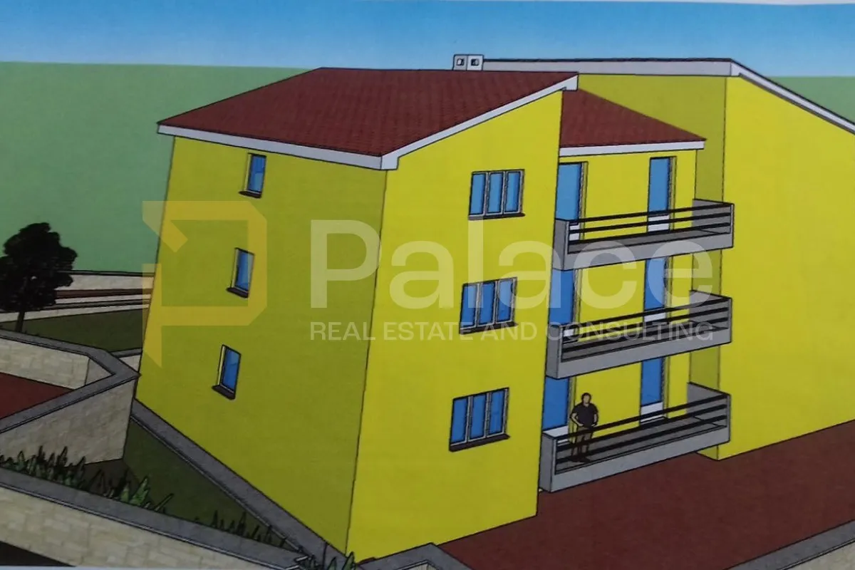 vrhunsko zemljište s građevinskom dozvolom i pogledom, kastav, 1000m2 - slika 7
