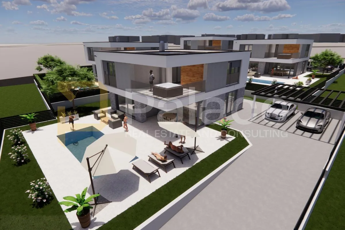 Luksuzna vila kod Nove Vasi u roh-bau fazi, bazen i wellness. - Nova Vas, Poreč