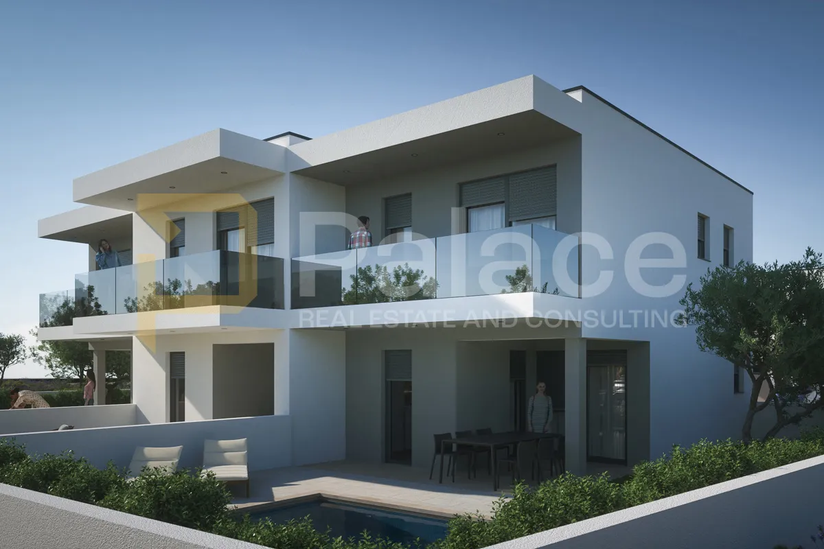 vrsi : stan s tri spavaće sobe i bazenom 120 m2 - slika 8