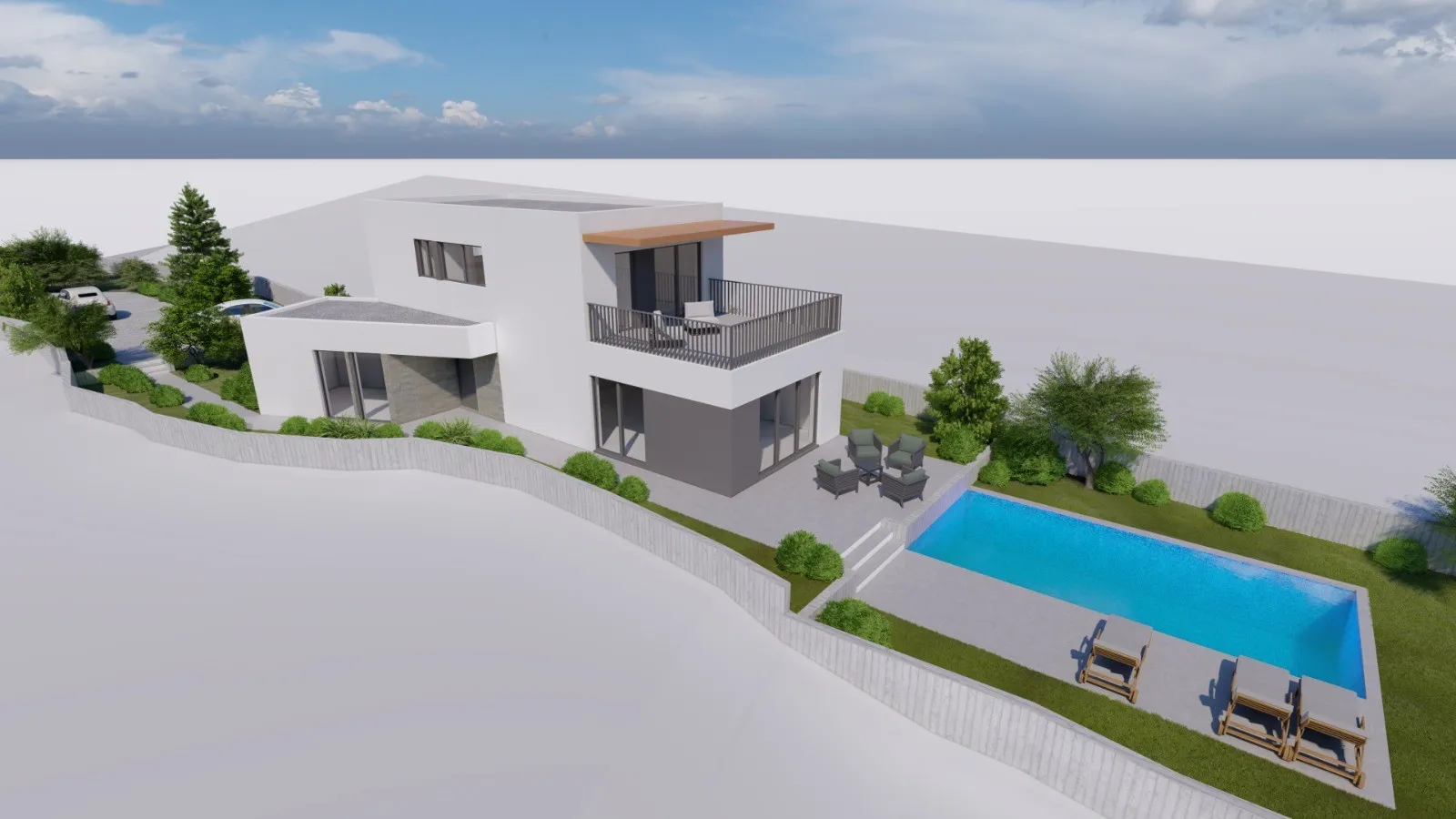 VINIŠĆE - Atraktivno građevinsko zemljište s projektom - Vinišće, Marina