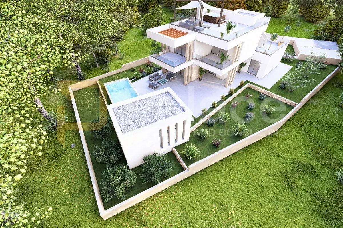 građevinsko zemljište s projektom za villu s bazenom - slika 2
