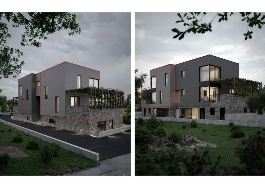 rtina: moderna novogradnja 180m od mora - slika 1
