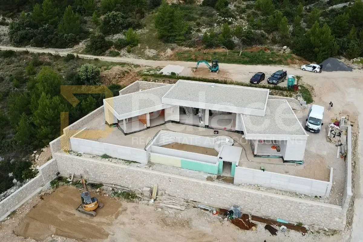 posedarje: kuća u izgradnji s panoramskim pogledom na more i infinity bazenom - slika 5