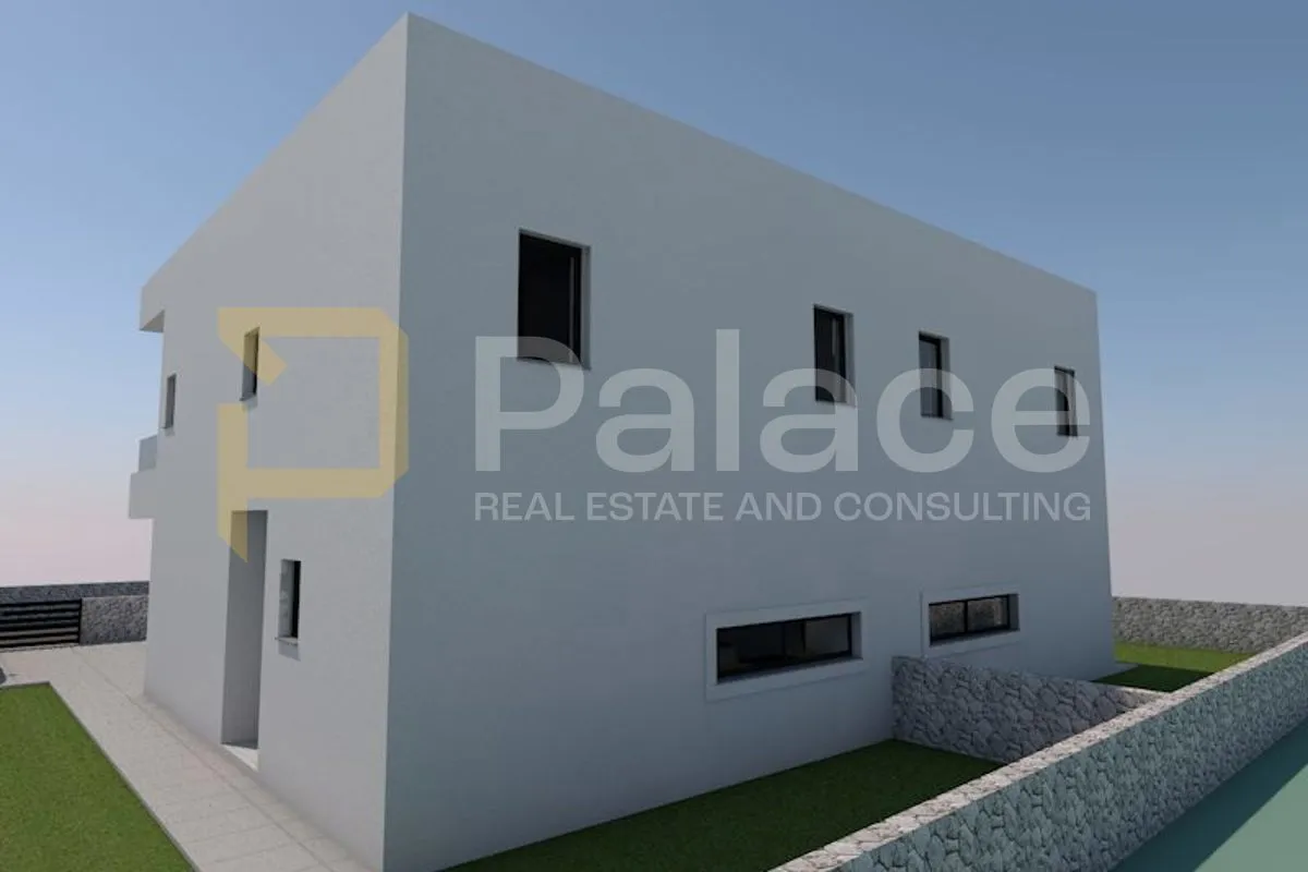novogradnja dvojna kuća katnica s 2 stana i dvorištem, vodice 240 m2 - slika 5