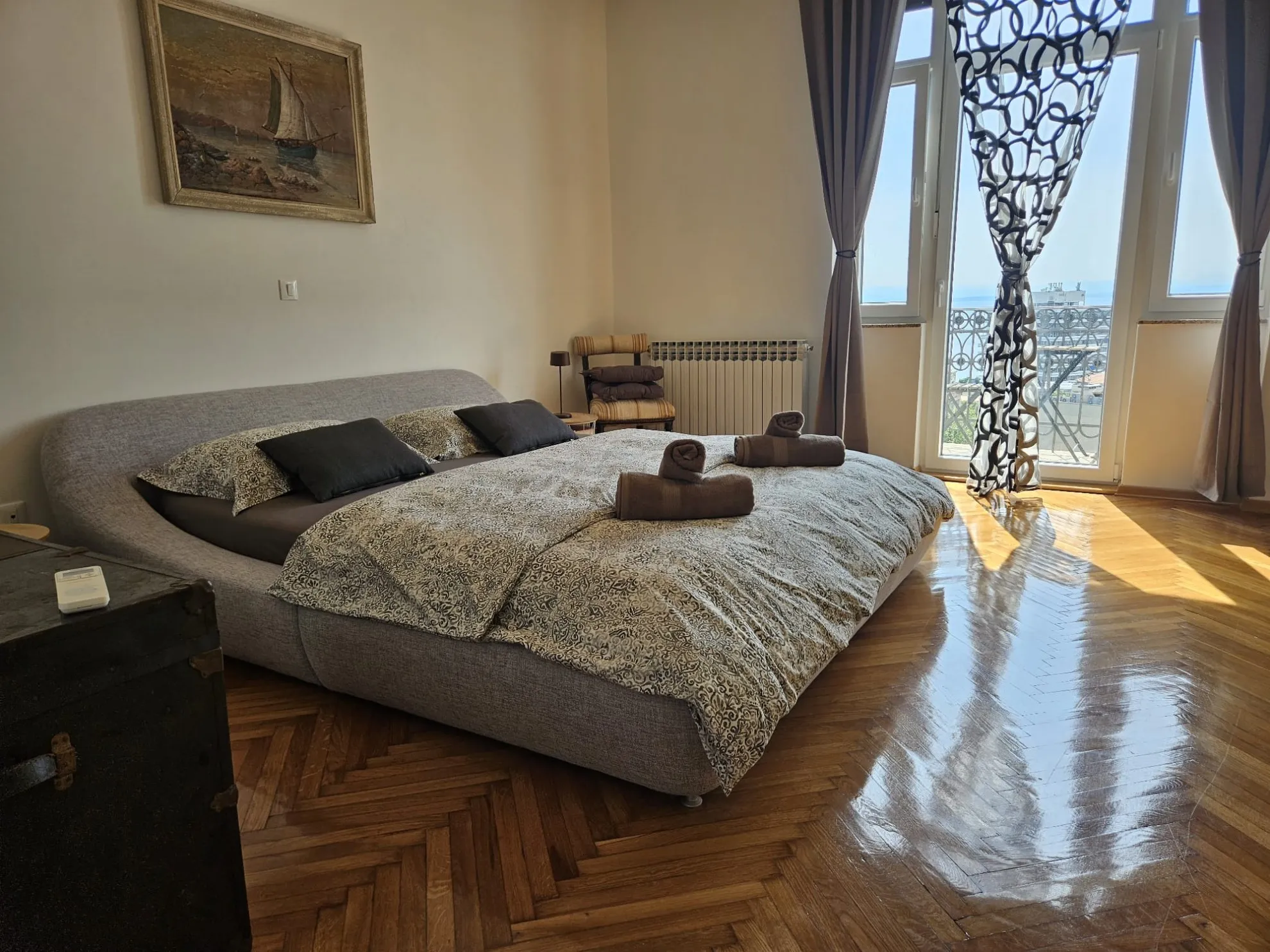 prostran stan s 4 balkona i terasom s pogledom na more, opatija - slika 10